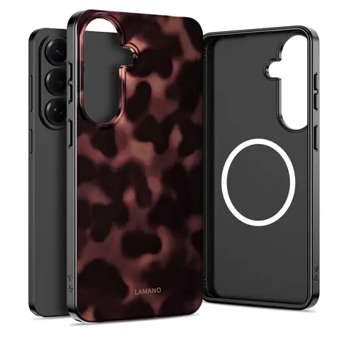 Tech-Protect Lamano hnědá/černá / Peněženkové pouzdro / Samsung Galaxy A27 5G / MagSafe