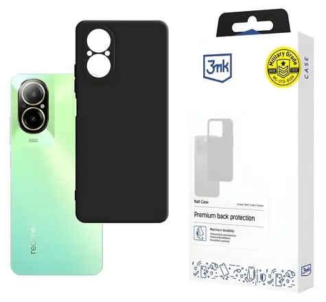 3mk Matt Case černá / Ochranný kryt / Realme C67