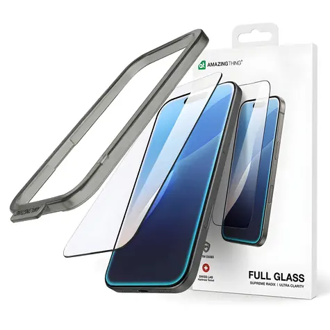 AmazingThing Radix Full Glass pro Apple iPhone 16 / Ochranné sklo / Temperované / Celoplošné