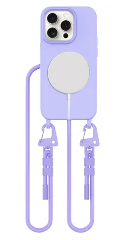 Tech-Protect MagNecklace iPhone 14 Pro levandulová / Kryt / MagSafe / Poutko na krk