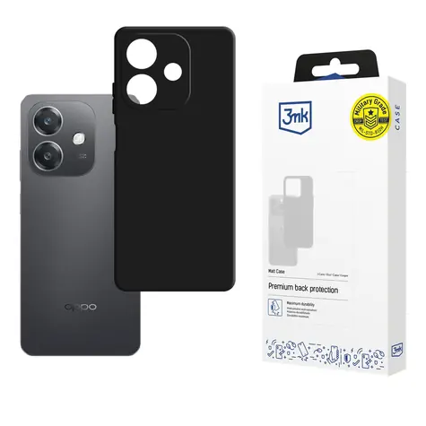 3mk Matt Case matná černá / Ochranný kryt / Oppo A40, A40M, A3 4G