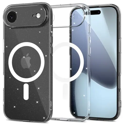 Tech-Protect FlexAir MagSafe čirá s třpytkami / Kryt / Apple iPhone 17 Air / MagSafe