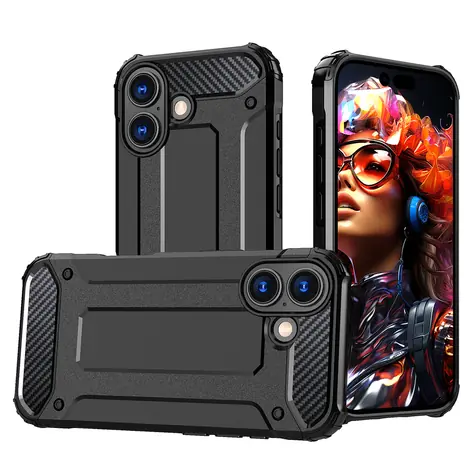 Hurtel Hybrid Armor černá / Kryt / Apple iPhone 17
