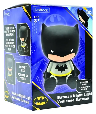 LEXIBOOK Kapesní lampička 3D Batman / LED / na baterie LR44 / od 3 let