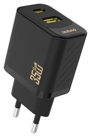 Dudao A27 Max černá / Síťová nabíječka / USB-A / USB-C / 35W / GaN