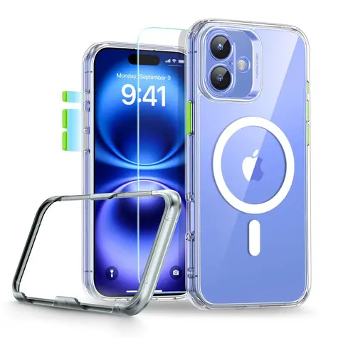 ESR Classic Pro Set HaloLock průhledné / Pouzdro / Apple iPhone 16 / MagSafe