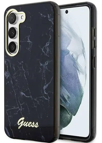 Guess GUHCS23MPCUMAK černá / Zadní kryt pro Samsung Galaxy S23+ / Marble