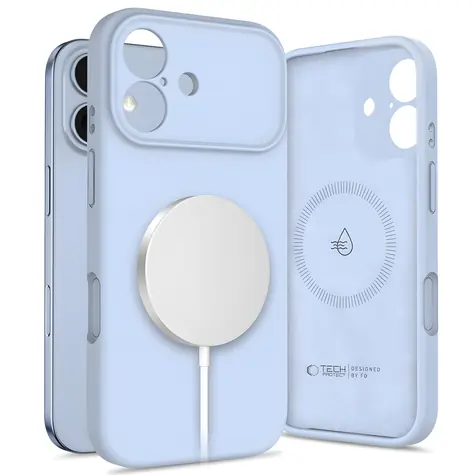 Tech-Protect Silicone MagSafe modrá / Kryt / Apple iPhone 17 / MagSafe / Silikon