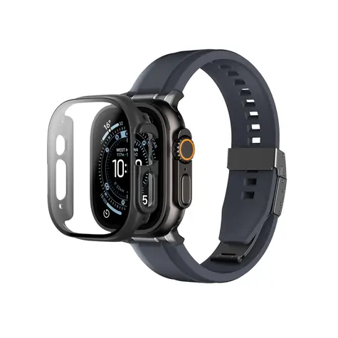 AmazingThing Radix černá / Ochranné sklo s pouzdrem / Apple Watch Ultra 3 49mm