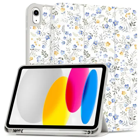 Tech-Protect SC Pen sedmikrásky s listy / Pouzdro pro Apple iPad 10.9
