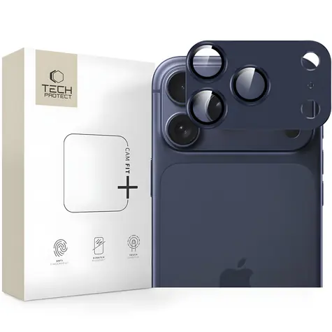 Tech-Protect Camfull Fit+ pro Apple iPhone 17 Pro Max Navy Blue / Sklo na fotoaparát / Tvrzené sklo