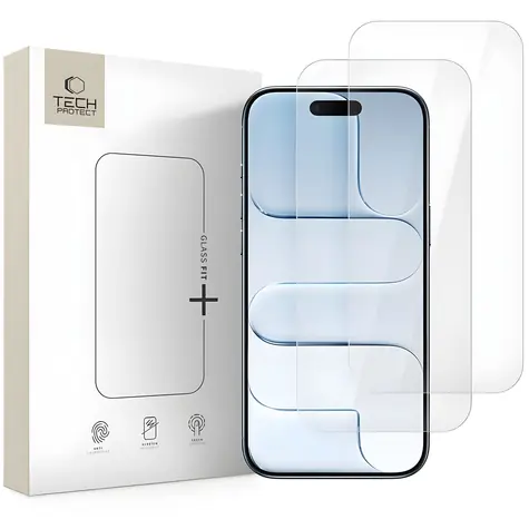 Tech-Protect Glass Fit+ 2 Pack transparentní / Ochranné sklo / Apple iPhone 17 Air