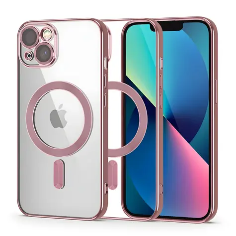 Tech-Protect MagShine Line růžová / Kryt pro Apple iPhone 13 / MagSafe