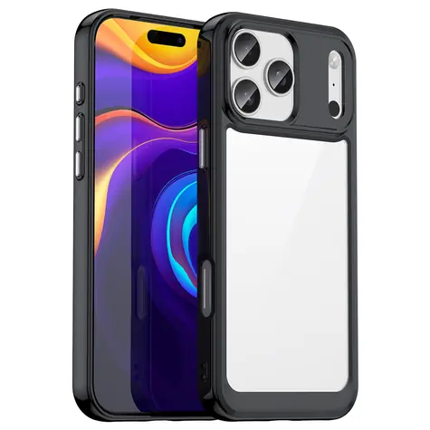 Hurtel Outer Space Case černá transparentní / Kryt / Apple iPhone 17 Pro