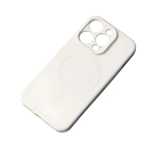 Hurtel Silikonové pouzdro s MagSafe iPhone 16e/17e béžová / Pouzdro / Silikon / MagSafe