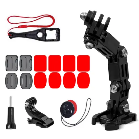 Hurtel Podbradní držák na helmu / Držák / GoPro, DJI, Insta360, SJCam, Eken