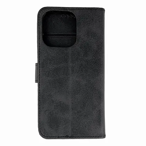 Hurtel Book Case pro Apple iPhone 16 Pro černá / Knížkové pouzdro / Kožené