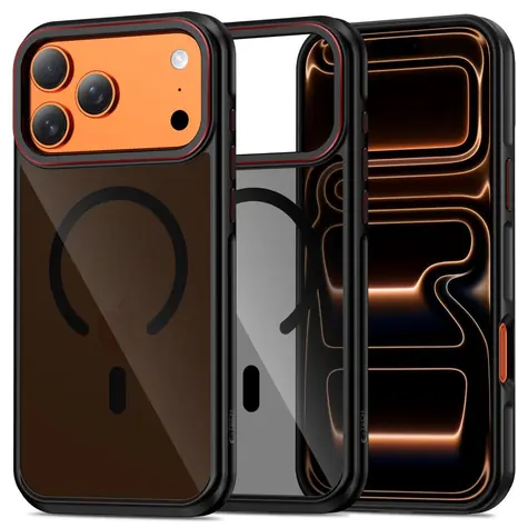 Tech-Protect MagHybrid černo-červená / Kryt pro Apple iPhone 17 Pro Max / MagSafe