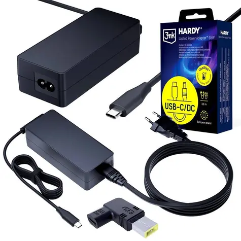 3mk Hardy napájecí adaptér pro Lenovo / Napájecí adaptér / 20V / USB-C / DC 11x4.5mm slim