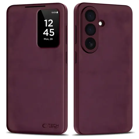 Tech-Protect Wallet Case bordová / Pouzdro / Samsung Galaxy S26+