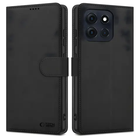 Tech-Protect Wallet Case černá / Pouzdro / Motorola Moto G56 5G