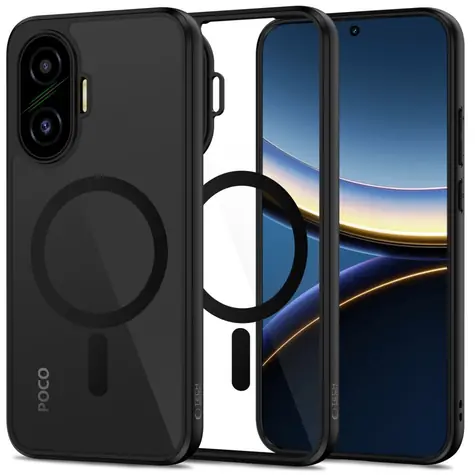 Tech-Protect MagMat černá, transparentní / Kryt pro Xiaomi Poco F7 5G / MagSafe