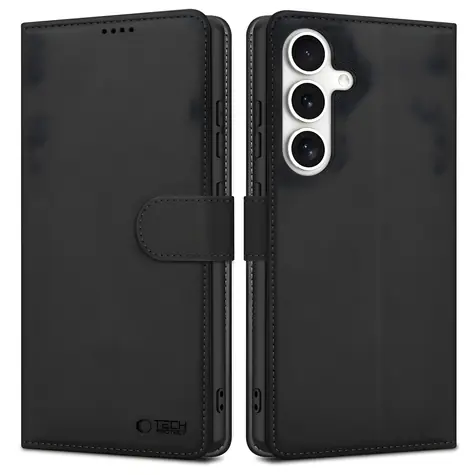 Tech-Protect Wallet Case černá / Pouzdro pro Samsung Galaxy S25 / Peněženka