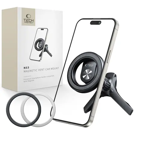 Tech-Protect N53 černá / Držák do auta / Do ventilační mřížky / MagSafe