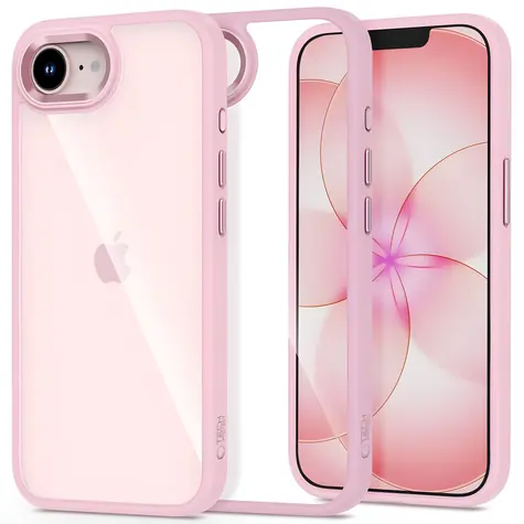 Tech-Protect Magmat transparentní růžová / Kryt / Apple iPhone 16e, 17e / MagSafe