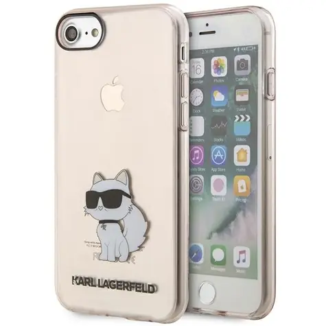 Karl Lagerfeld Ikonik Choupette Hardcase růžová / Kryt / pro Apple iPhone 7/8/SE 2020/SE 2022