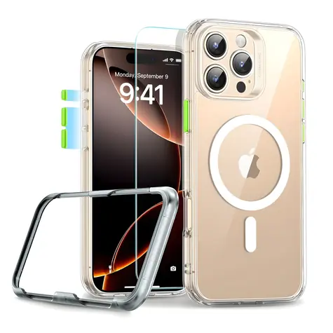 ESR Classic Pro Set HaloLock průhledné / Pouzdro / Apple iPhone 16 Pro Max / MagSafe