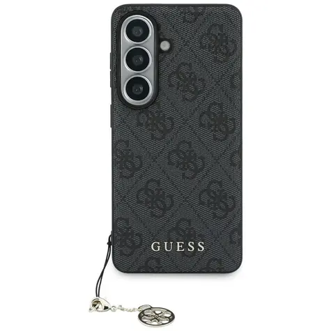 Guess 4G Classic Logo Charm černá / Zadní kryt / Samsung Galaxy S26 / MagSafe