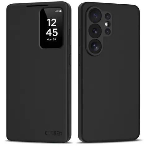 Tech-Protect Smart Wallet matná černá / Pouzdro pro Samsung Galaxy S26 Ultra / Peněženka / Okénko na displej