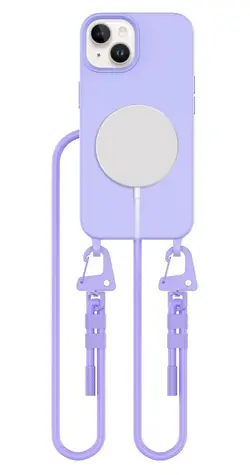 Tech-Protect MagNecklace levandulová / Kryt pro Apple iPhone 15 / MagSafe