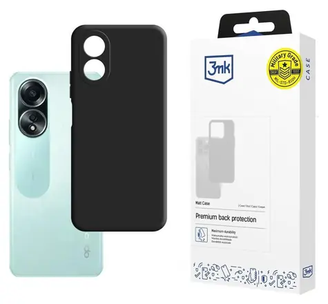 3mk Matt Case černá / Ochranný kryt / Oppo A58 4G