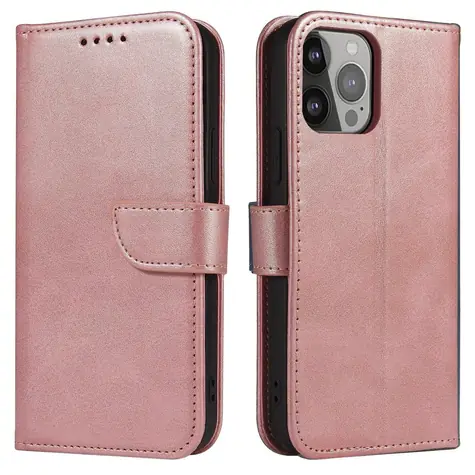 Hurtel Magnet Case růžová / Pouzdro pro Samsung Galaxy S24 FE / s klopou / magnetické zavírání