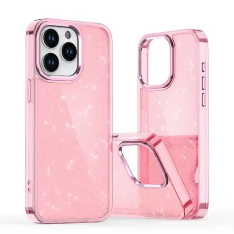 Hurtel Glitter Case růžová / Zadní kryt / Samsung Galaxy S25 Edge / třpytivý vzhled