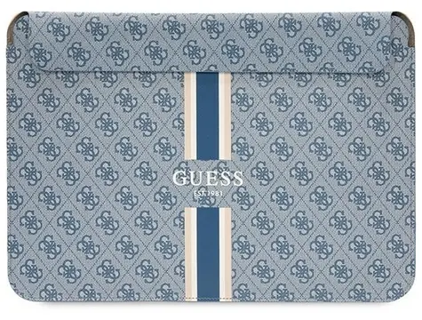 Guess 4G Printed Stripes modrá / Pouzdro na notebook / 14
