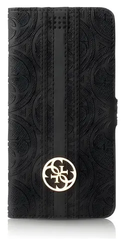 GUESS 4G Heritage Book Universal L černá / Pouzdro typu kniha / pro telefony 4.6