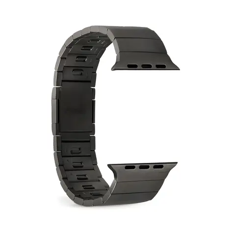 Puro TITAN černá / Řemínek pro Apple Watch / Nerezová ocel / 42/44/45/49 mm