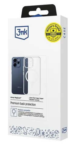 3mk Armor MagCase transparentní / Zadní kryt / Oppo Reno 15 F 5G/Reno 15 FS 5G (CPH2801) / MagSafe