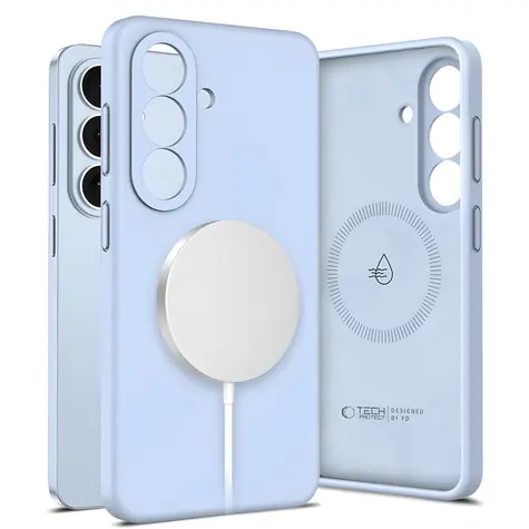 Tech-Protect Silicone MagSafe modrá / Kryt pro Samsung Galaxy S26 / Silikon / MagSafe