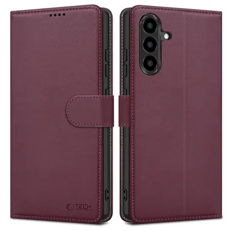 Tech-Protect Wallet Case pro Samsung Galaxy A27 5G bordová / Peněženkové pouzdro