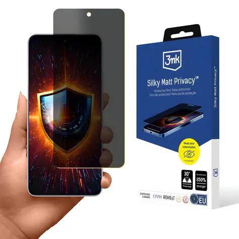 3mk Silky Matt Privacy / Ochranná fólie / Oppo A5 Pro 5G / ochrana soukromí / matný povrch