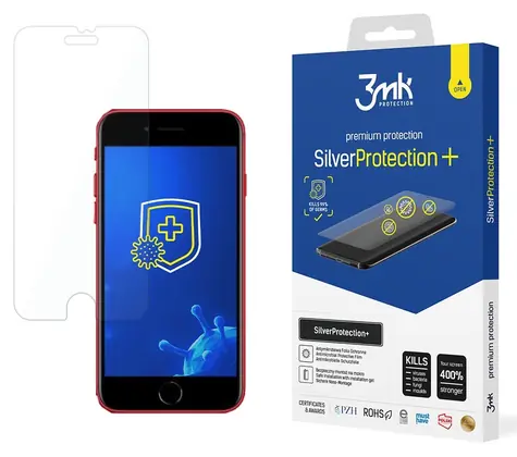 3mk SilverProtection+ fólie pro Apple iPhone SE 2022 / Ochranná fólie / Antimikrobiální ochrana
