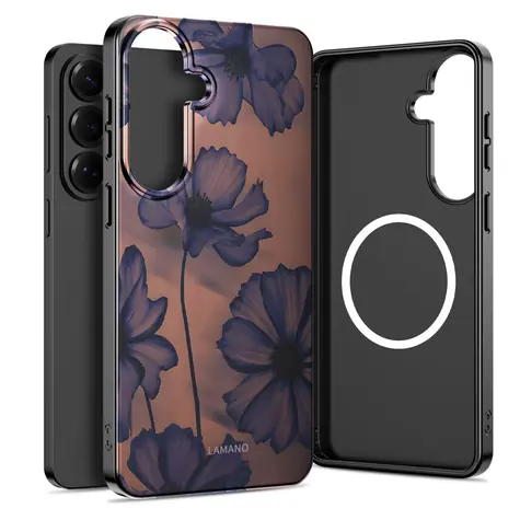 Tech-Protect Lamano hnědá/fialová / Kryt / Samsung Galaxy A57 5G / MagSafe