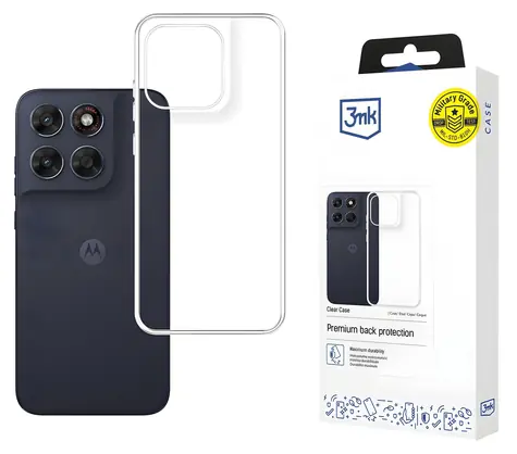 3mk Clear Case čirá / Zadní kryt / Motorola Moto G87