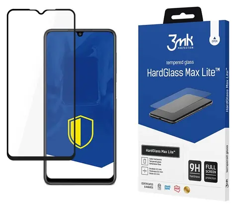 3mk HardGlass Max Lite pro Samsung Galaxy M22 / Ochranné sklo / Tvrzenost 9H