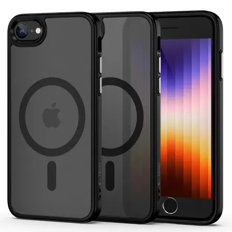Tech-Protect MagMat matná černá / Kryt pro Apple iPhone 7 & 8 & SE 2020 & 2022 / MagSafe