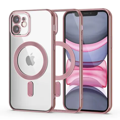 Tech-Protect MagShine Line růžová / Kryt / Apple iPhone 11 / MagSafe